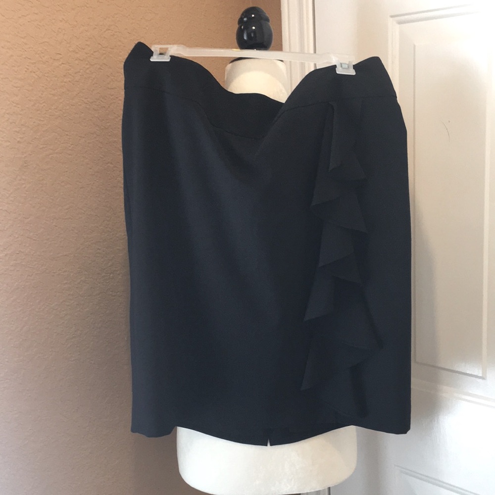 WHBM black midi skirt size 12